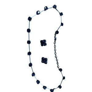 Blue‎ and Black Necklace
